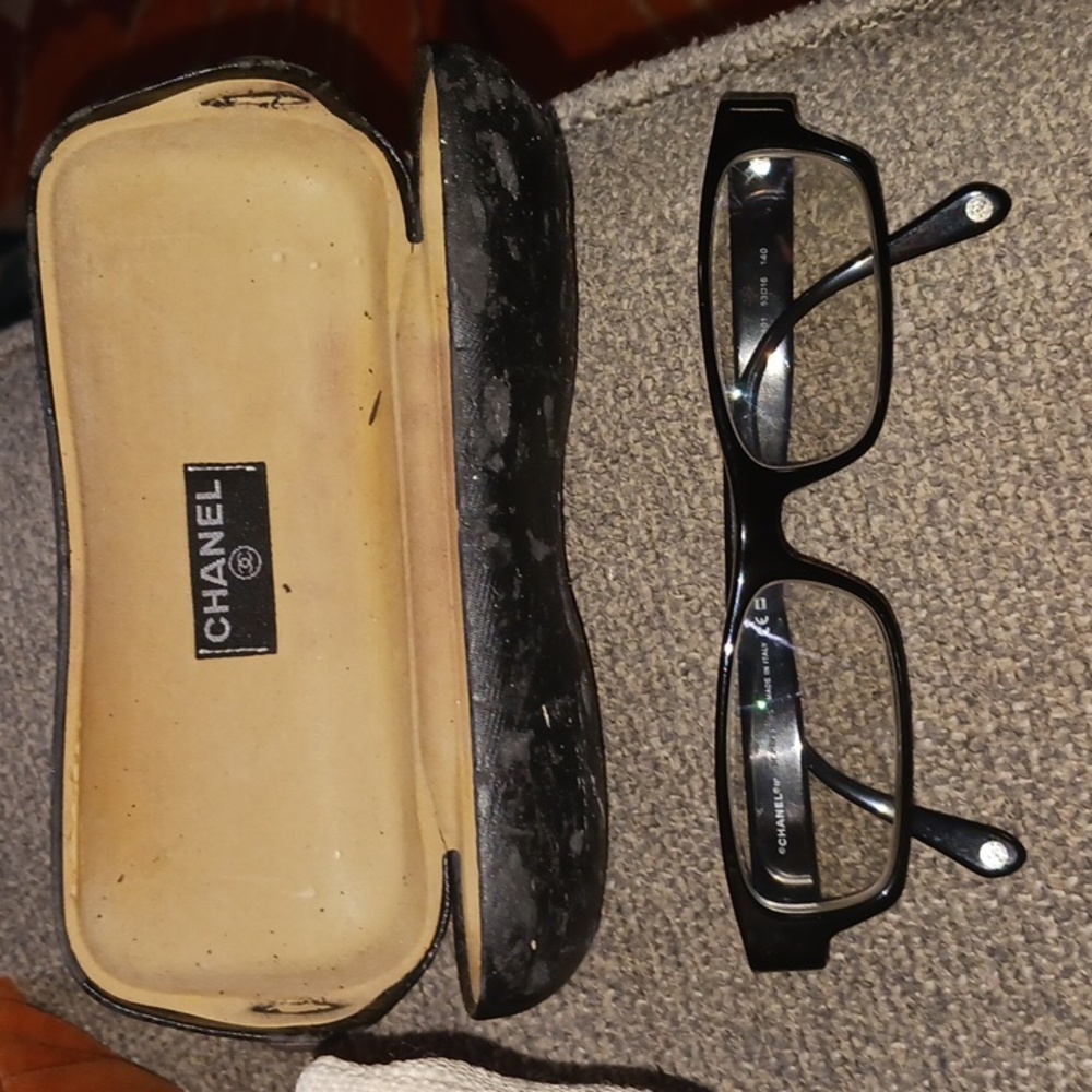 Chanel eyeglass frames.